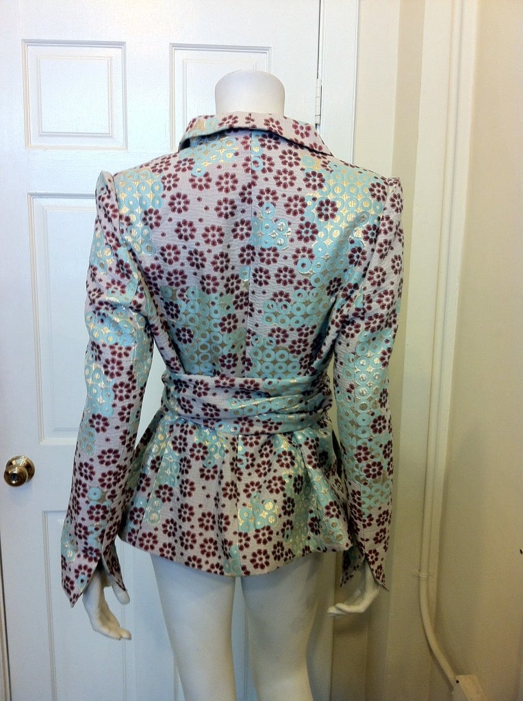 Christian LaCroix Floral Jacket In Excellent Condition In San Francisco, CA