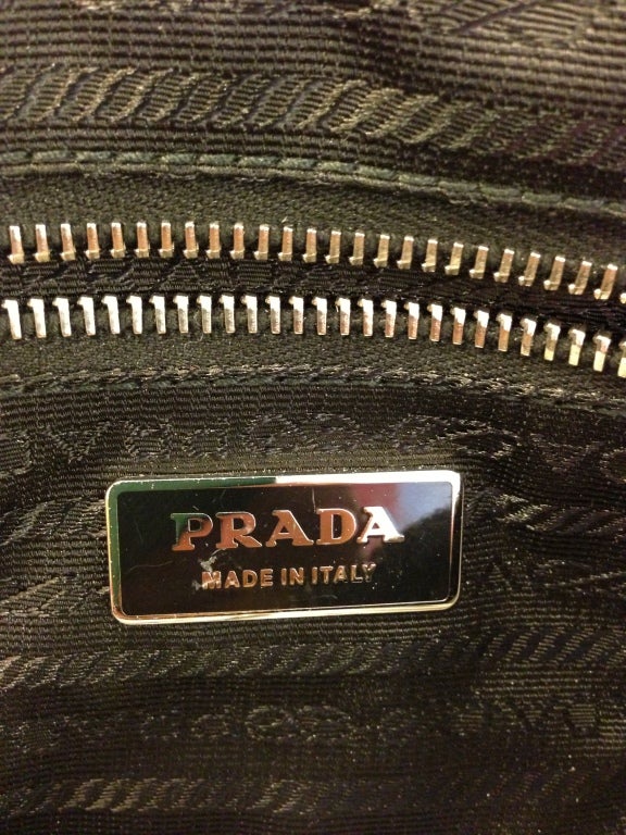 Women's Prada lizard and nylon messenger bag