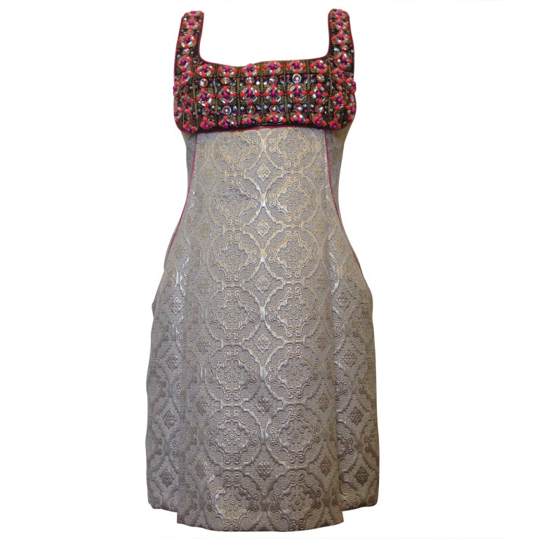 Matthew Williamson Beaded Neckline Dress