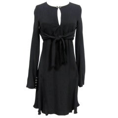 Chanel 10A Silk Long Sleeve Dress