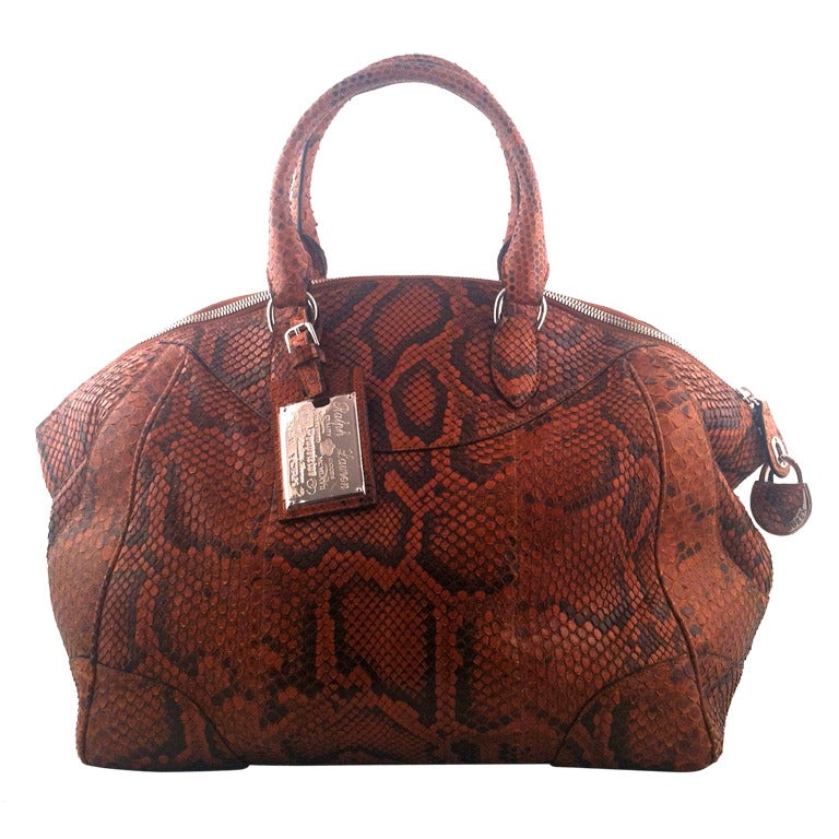 Ralph Lauren Python Handbag For Sale