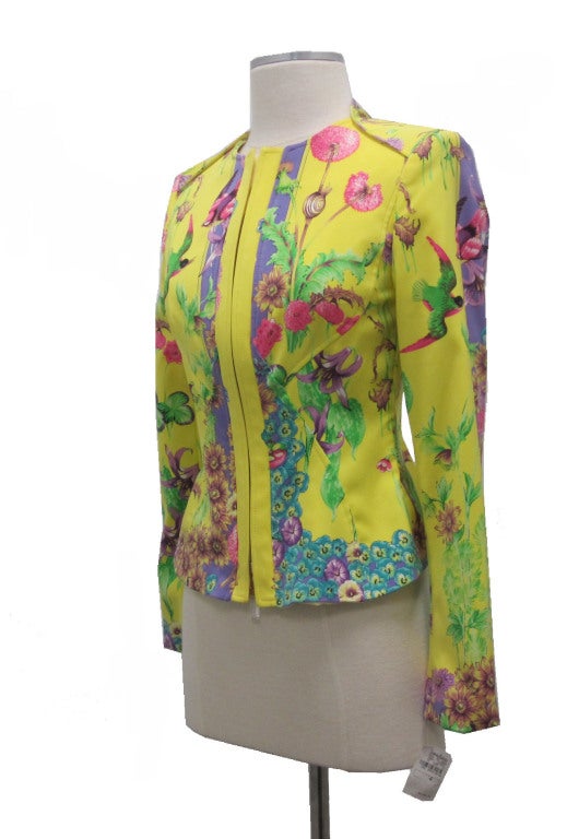 Women's Versace '06 Miami Collection Floral Jacket