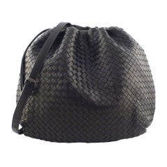 Bottega Veneta Large Woven Bucket Bag w/Adjustable Strap