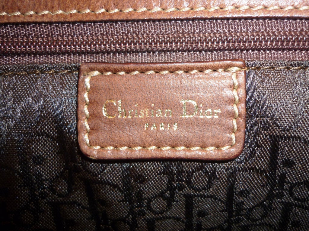 Christian Dior Canvas Saddle Tote Bag 5