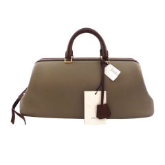 Celine Two-Toned Leather Doctor Bag