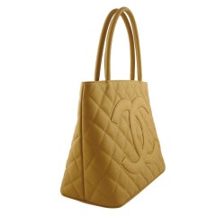 Chanel 2005 Quilted Caviar Leather Tote