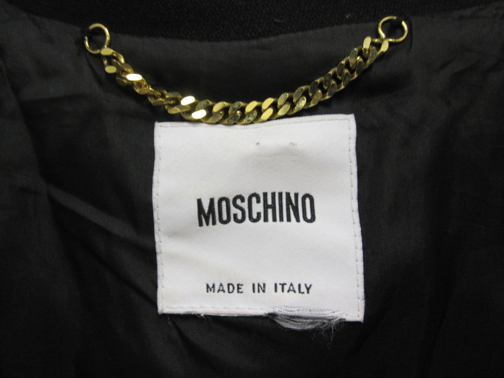 Punk Inspired Moschino Safety Pin Jacket 1