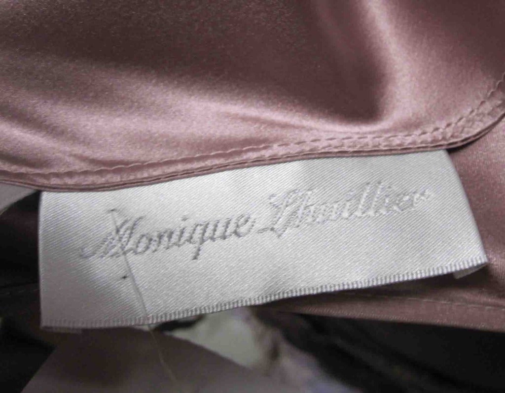 Monique Lhuillier Lavender Lace Gown For Sale 3