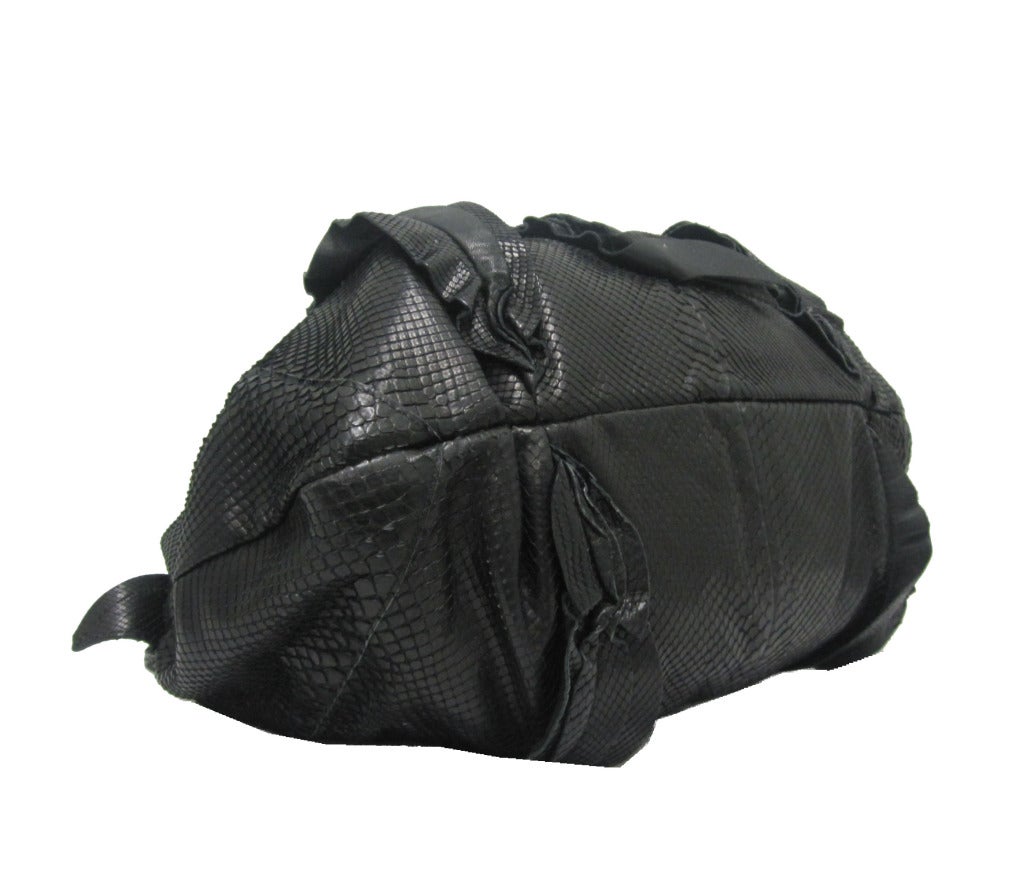 Prada Ruffle Black Hobo 3