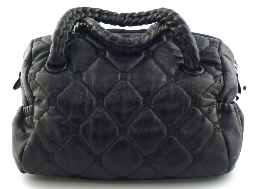 Women's Chanel 2007 Mini Quleted Lambskin Doctor Bag