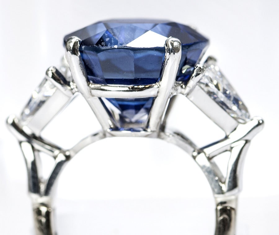 18.38 Ceylon Sapphire Ring GIA Report