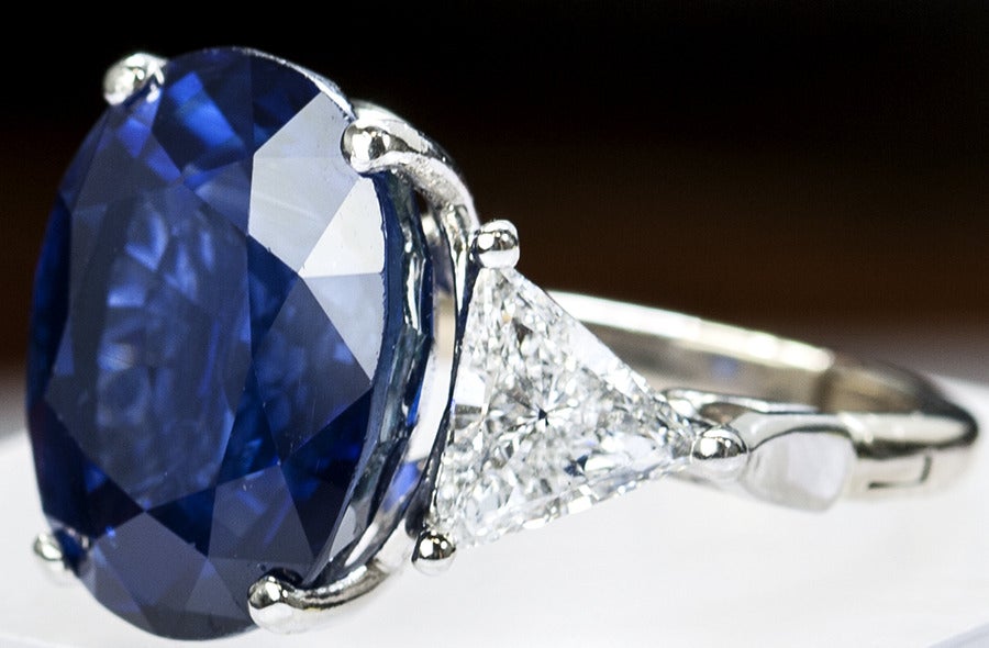 18.38 Ceylon Sapphire Ring GIA Report For Sale at 1stDibs