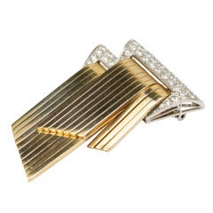 Retro Gold Diamond Flexible Pin