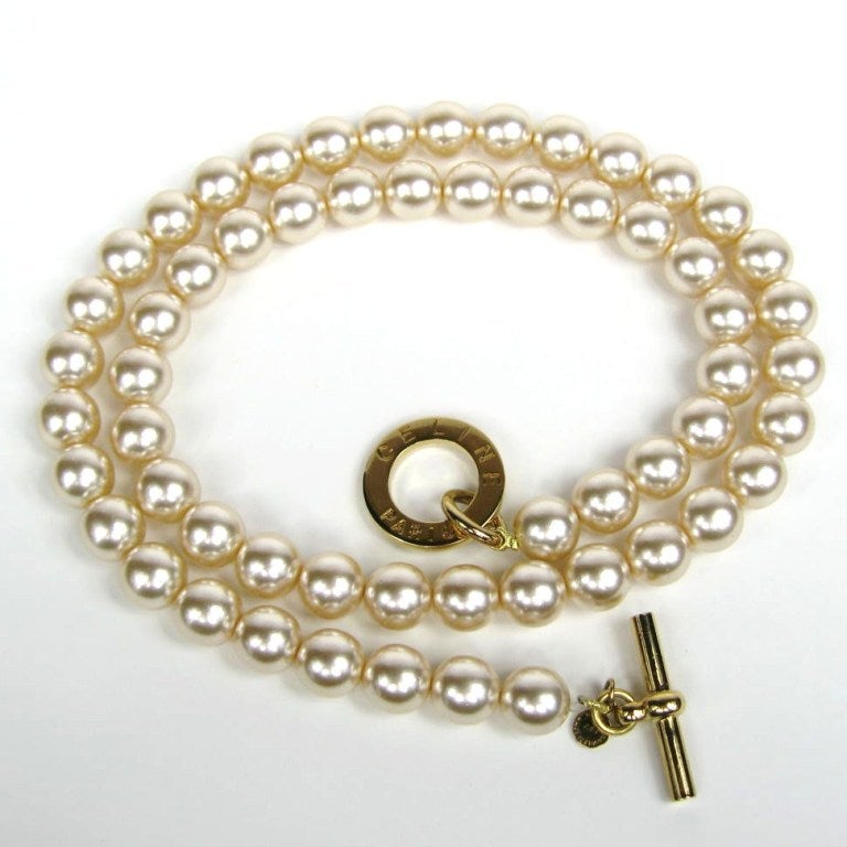Women's Vintage Celine Pearl Necklace