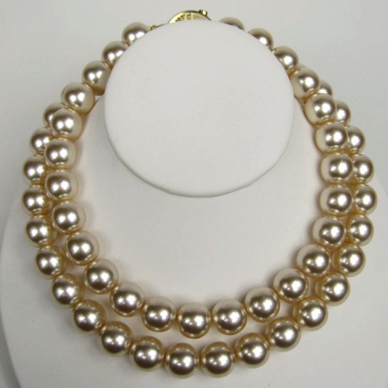 Vintage Celine Pearl Necklace 4