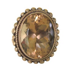 Steven Dweck Bronze Wash Sterling Silver Smokey Quartz Ring 3