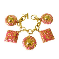 Vintage Escada 1980s Charm Bracelet Never Worn 7