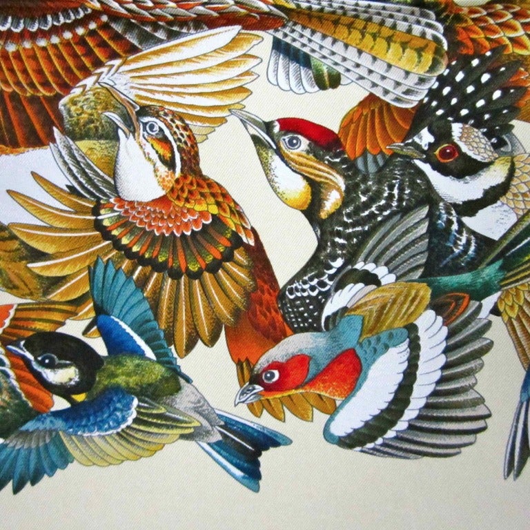 hermes scarf birds