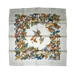 Hermes Vogelart Seidenschal