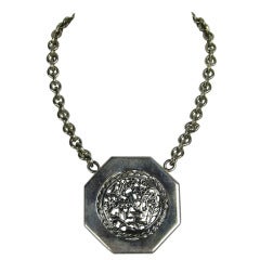 Stephen Dweck "OOAK" Sterling Disc Necklace 8