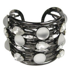Philippe Ferrandis Caged Cuff Bracelet 1980s New, Never worn 9
