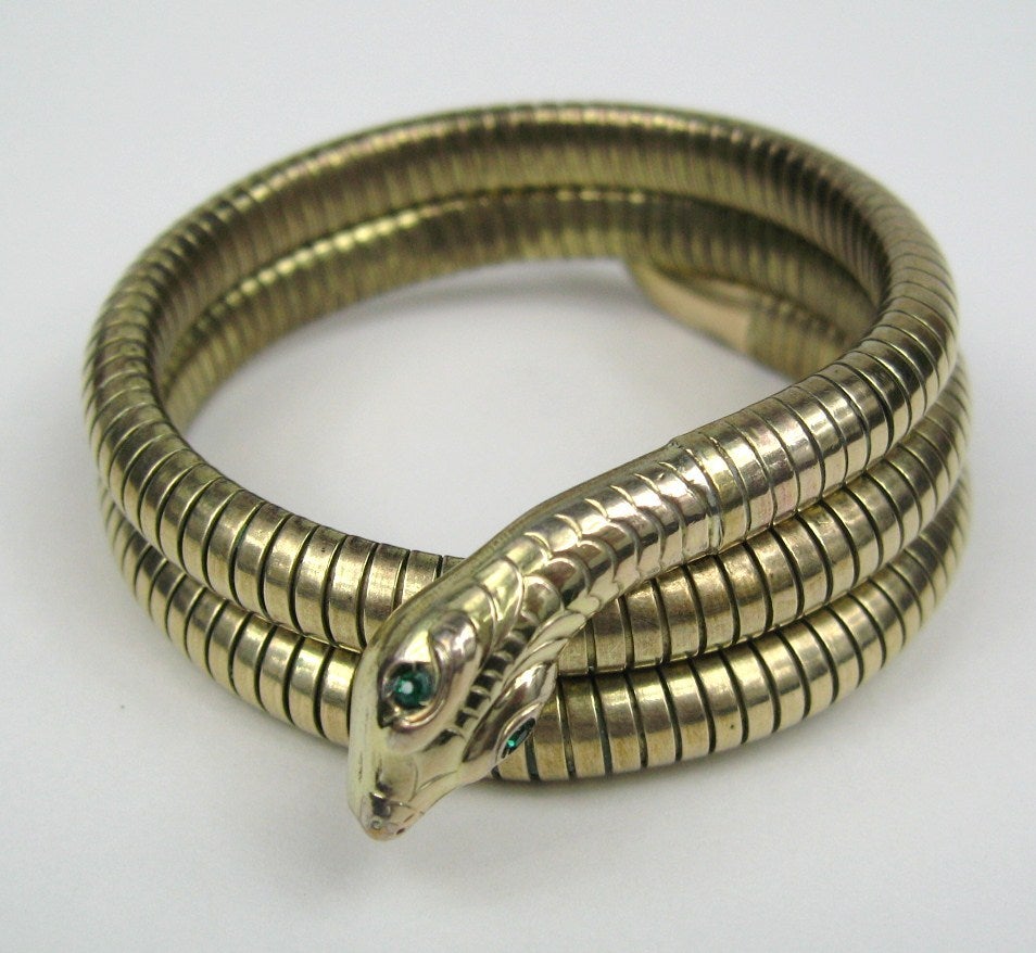 3 Coil Snake Bracelet For Sale At 1stdibs