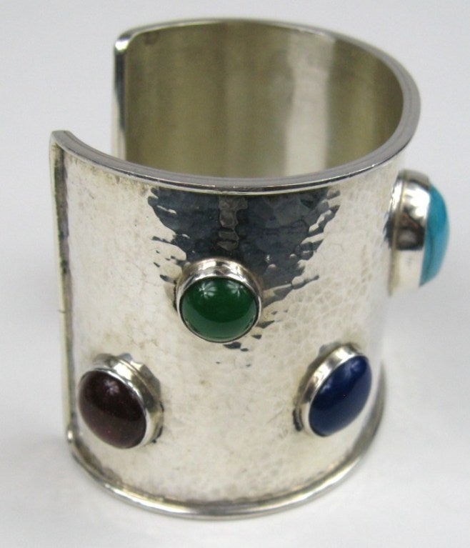 Sterling Silver Hammered Cuff Bracelet