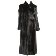 Louis Feraud  Mink Fur Full Length Coat