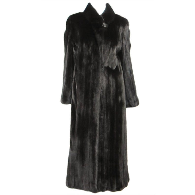 Louis Feraud  Mink Fur Full Length Coat