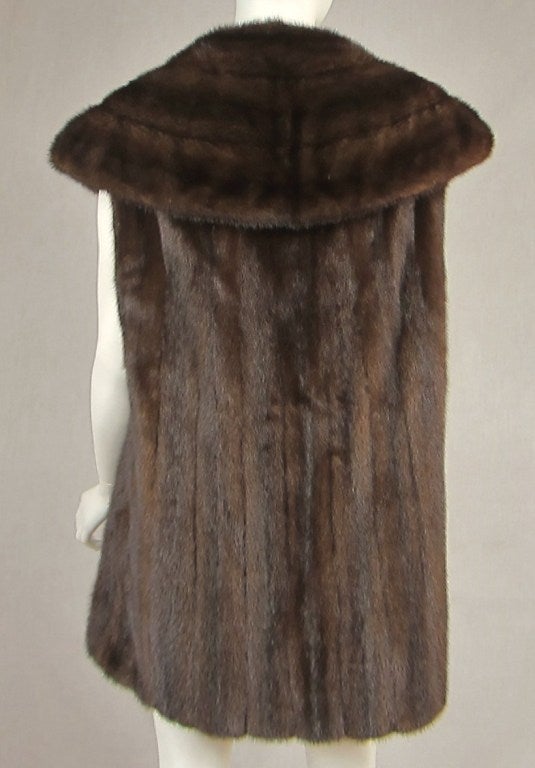 1960s Mink Swing Cape Vest 1