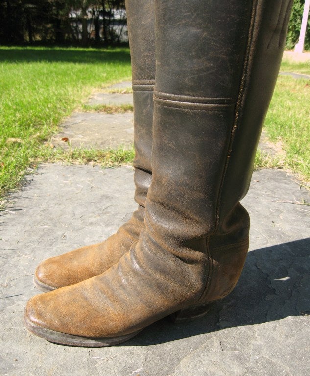 mens boots distressed leather