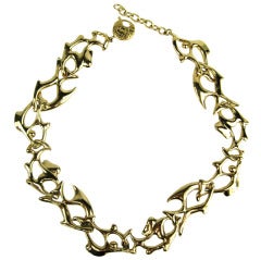 Yves Saint Laurent YSL Fish Necklace 6