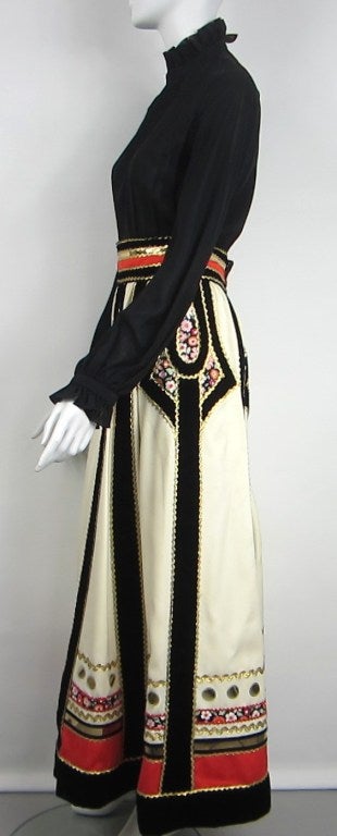 Youssef Rizkallah for Malcolm Starr Maxi Dress Set In Excellent Condition In Wallkill, NY