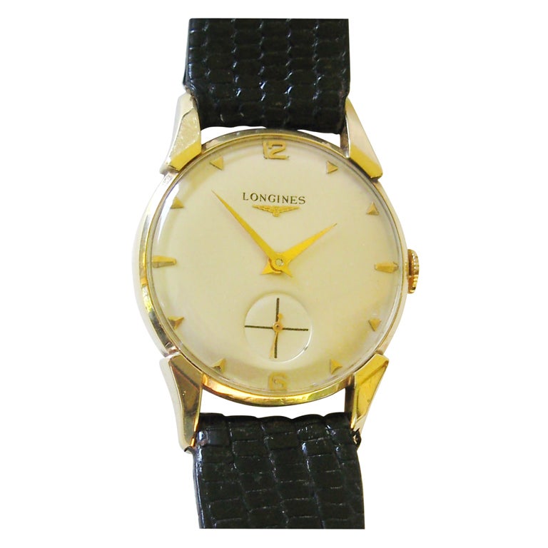 Longines Yellow Gold Wristwatch Watch