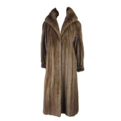 Stunning Retro Demi-buff Mink Fur Swing Coat