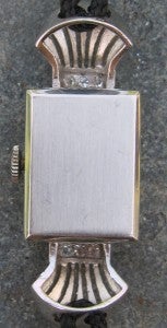 Vulcain Lady's Platinum and Diamond Art Deco Wristwatch Watch In Excellent Condition In Wallkill, NY