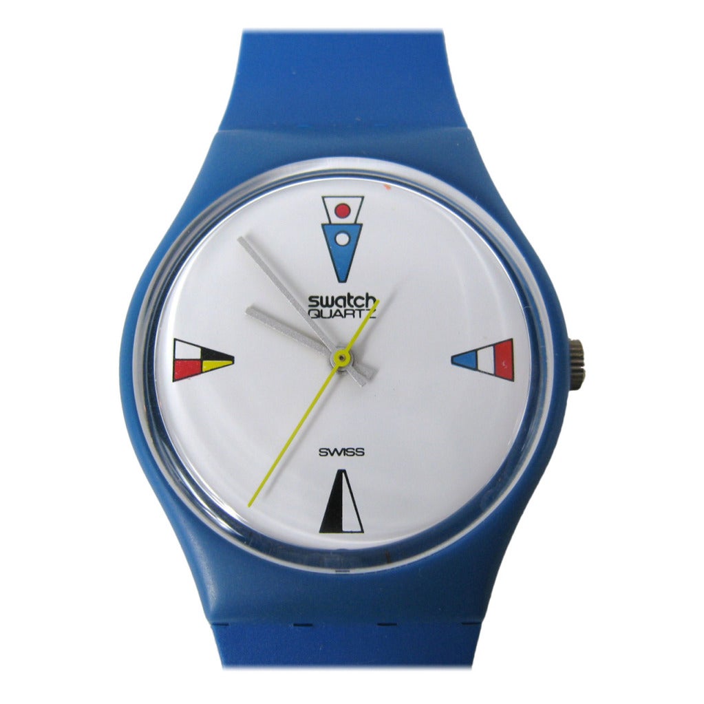 1984 Swatch Watch 4 Flags