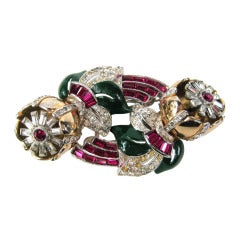 Coro Duette Brooch - Dress Clip 1938 by Gene Verrecchio 6