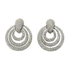 Ciner Crystal Encrusted Earrings-New Old Stock 6