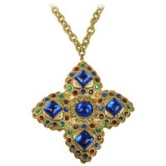 Escada Runway Massive Maltese Cross New Old Stock 1980s Never worn 4