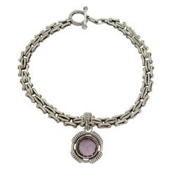 Steven Dweck Amethyst Sterling Silver Necklace 3