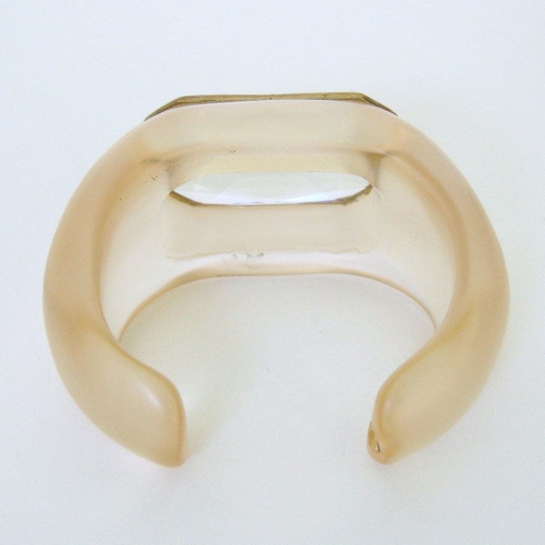 Daniel Swarovski Bracelet Massive Crystal Bezel Cuff 1