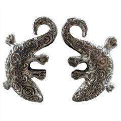 Dominique Aurientis Lizard Earrings
