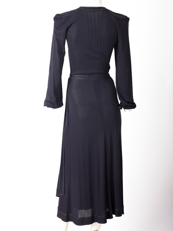 Women's Jean Muir Jersey Wrap Dress