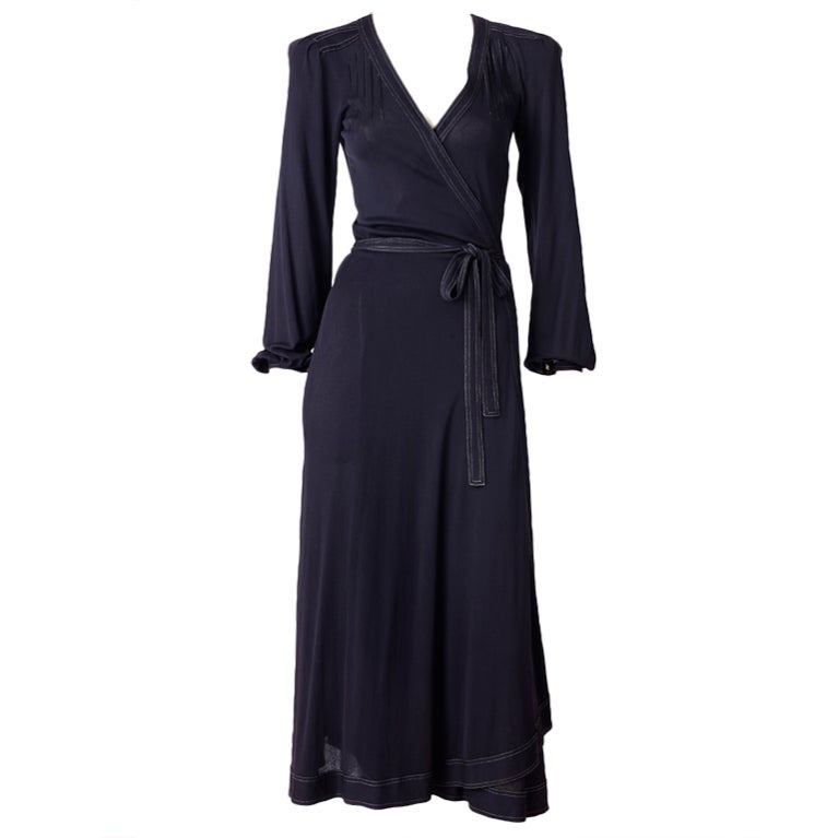 Jean Muir Jersey Wrap Dress