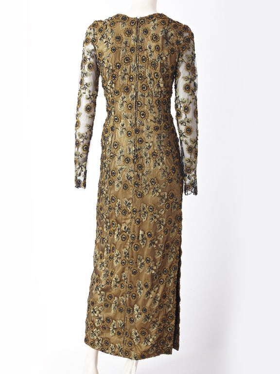 Beaded Gown at 1stDibs