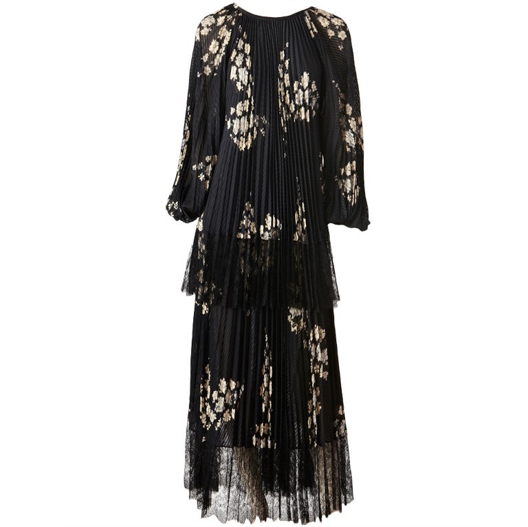 Andre Laug Tiered Pleated Dress
