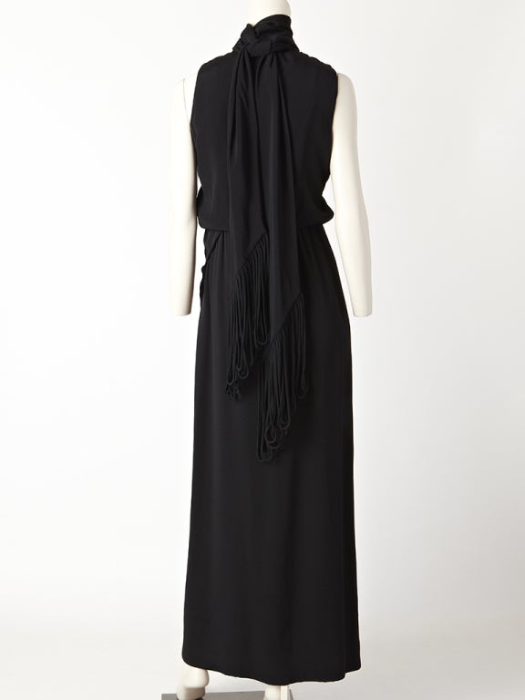 Women's Geoffrey Beene Silk Crepe Evening Gown