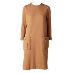 Norman Norell Wool Knit Day Dress