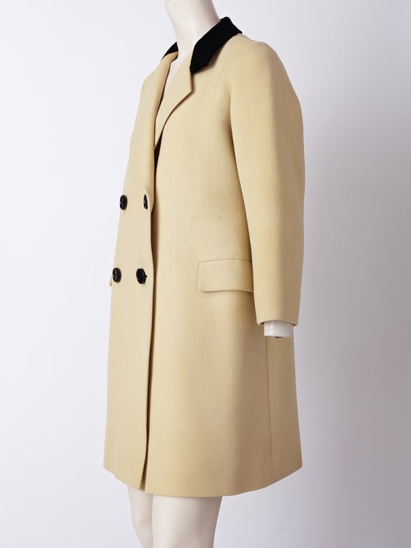 Norell Double Breasted Chesterfield Coat
